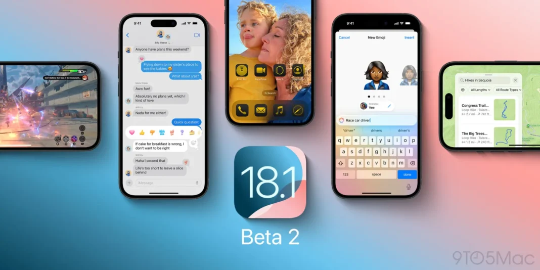 Apple iOS 18.1 Beta 2