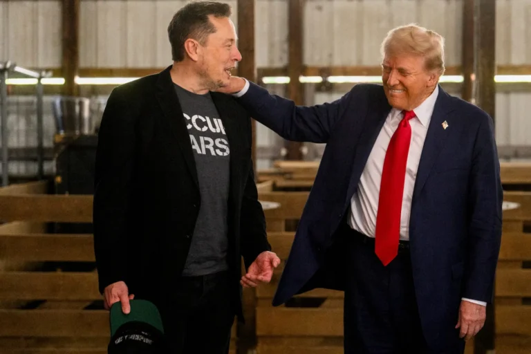 Donald Trump with Elon Musk