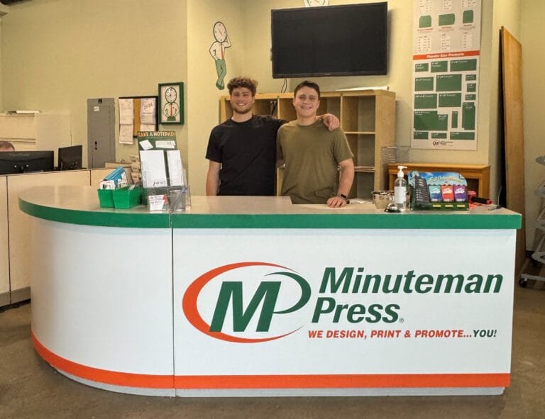 Young Entrepreneurs Niko & Colin Nicoloudakis Grow Sales for Minuteman Press Franchise in North Seattle, WA