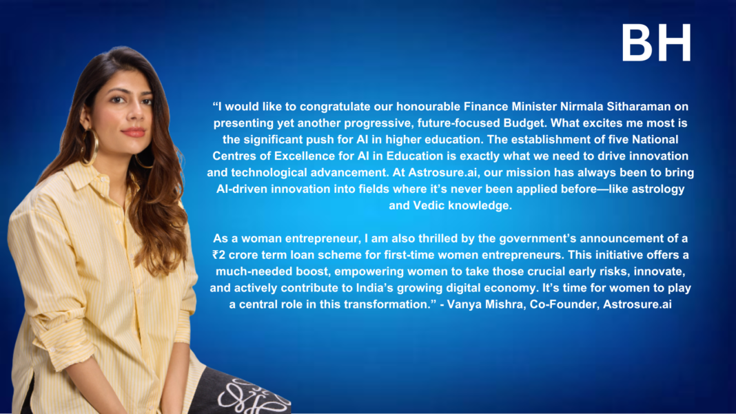 As India strives to lead in artificial intelligence, the Union Budget 2025-2026 should focus on AI's role in enhancing national well-being. With over Rs 10,300 crore for the India AI Mission, it m