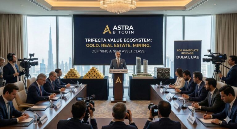 Astra Bitcoin Defines New Asset Class: The First Sovereign-Grade Ecosystem Anchored by Gold, Real Estate, and Strategic Blockchain Validator Nodes