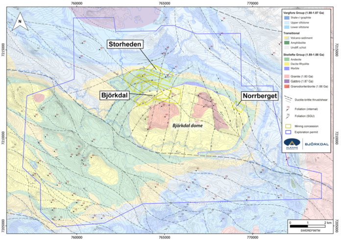 Alkane Doubles the Tested Depth Extent of the Storheden Deposit at Björkdal