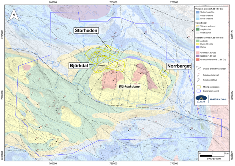 Alkane Doubles the Tested Depth Extent of the Storheden Deposit at Björkdal