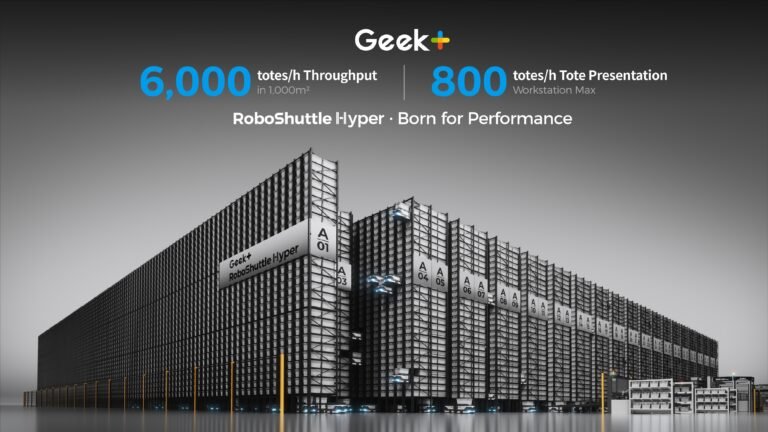 Geekplus Unveils RoboShuttle Hyper, Raising the Throughput Ceiling for Tote-to-Person Fulfillment