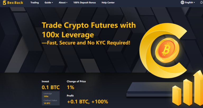 Bitcoin Bull Run Returns? Trade Crypto with 100x Leverage, No KYC and Exclusive Bonuses on BexBack